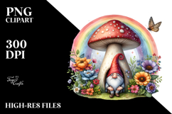 Illustration Gnome House Rainbow Product Image 2