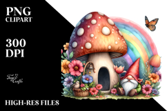 Illustration Gnome House Rainbow Product Image 2