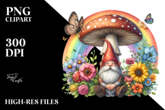 Illustration Gnome House Rainbow Product Image 2