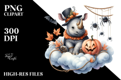 Rhino Dressed for Halloween PNG Product Image 2