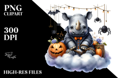 Rhino Dressed for Halloween PNG Product Image 2