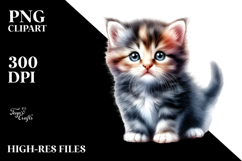 Happy Baby Kitten PNG Product Image 2