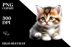 Cute Baby Kitten PNG Product Image 2