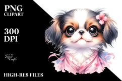 Happy Baby Japanese Chin PNG Product Image 2