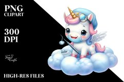 Baby Unicorn Dentist Clipart Product Image 3