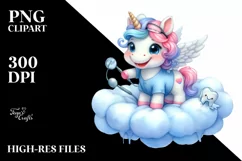 Baby Unicorn Dentist Splash | Sublimation | Clipart Product Image 3