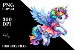 Vibrant Cute Unicorn PNG Product Image 2