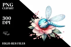 Colorful Baby Dragonfly in Flower Product Image 1