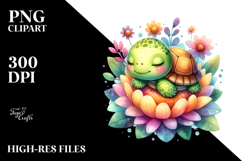 Colorful Baby Turtle in Flower Product Image 2