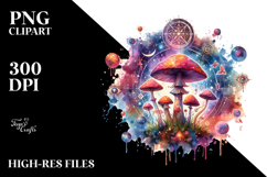 Magical Celestial Mushroom PNG Product Image 2