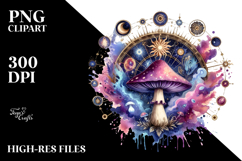 Magical Celestial Mushroom PNG Product Image 2