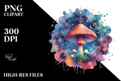 Magical Celestial Mushroom PNG Product Image 2