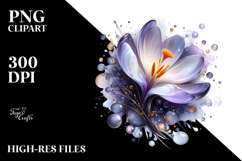 Abstract Crocus PNG Product Image 2
