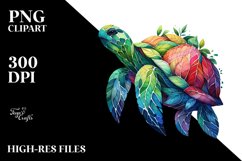 Vibrant Watercolor Turtle Product Image 3
