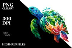Vibrant Watercolor Turtle Product Image 3