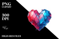 Broken Heart Love Clipart |T-shirt, Mug, Tumbler Product Image 7