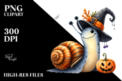 Funny Whimsical Snail in Haloween Suit Product Image 2