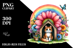 Cat House Rainbow Bird Butterfly Product Image 2