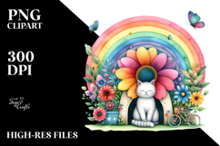 Cat House Rainbow Bird Butterfly Product Image 2