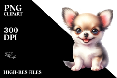 Watercolor Baby Chihuahua PNG Product Image 2