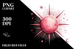 Pinkish Sun, Transparent PNG Product Image 2