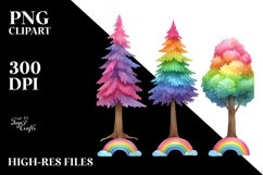 Rainbow Trees, Transparent PNG Product Image 2