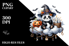Panda Dressed for Halloween PNG Product Image 2