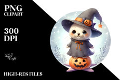 Cute Baby Seal with Halloween Costume, Transparent PNG Product Image 2