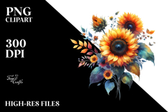 Colorful Sunflower Watercolor Product Image 2