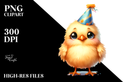 Chick Party Hat Contempt Clipart Product Image 2