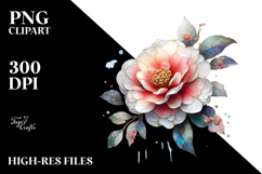 Camellia Watercolor, PNG Product Image 2