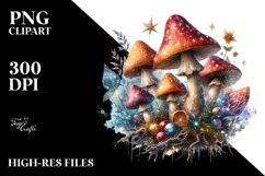 Detailed Magical Mushroom Watercolor Product Image 3