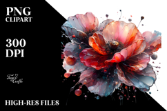 Abstract Shiny Poppy Made of , Transparent PNG Product Image 2