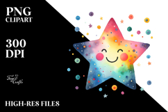 Simple Colorful Star, Vibrant PNG Product Image 2