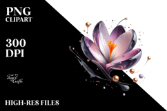 Abstract Crocus PNG Product Image 2