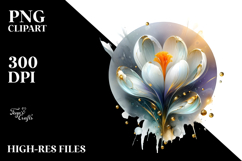 Abstract Crocus PNG Product Image 2