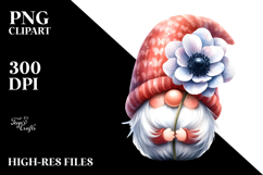 Gnome with Anemone on Moon PNG Product Image 2