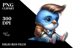 Cute Baby Bird Silly Style PNG Product Image 3