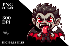 Aggressive Cartoon Vampire, High-Res PNG Product Image 2