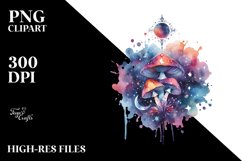 Colorful Magical Mushroom | Clipart Product Image 3