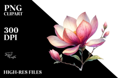 Magnolia Watercolor, PNG Product Image 2