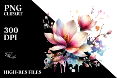 Magnolia Watercolor, PNG Product Image 2