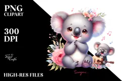 Energic Baby Koala PNG Product Image 2