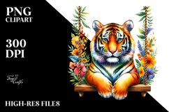 Colorful Tiger Swing | Clipart Product Image 1