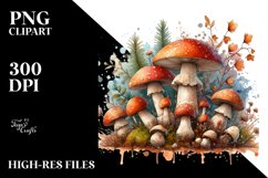 Mystical Celestial Mushroom Watercolor Product Image 3