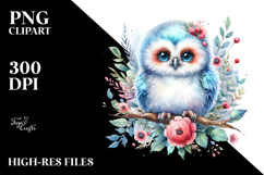Baby Owl Clipart Product Image 2