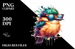 Vibrant Oilbird Sunglasses | Clipart Product Image 1