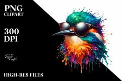 Vibrant Oilbird Sunglasses | Clipart Product Image 3
