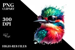 Vibrant Oilbird Sunglasses | Clipart Product Image 1