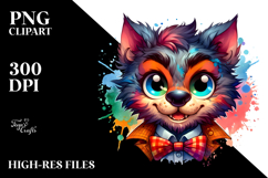 Goofy Chibi-Style Werewolf PNG Product Image 2